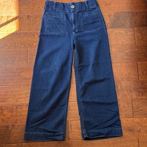 Maeve Navy Wide Leg Pants